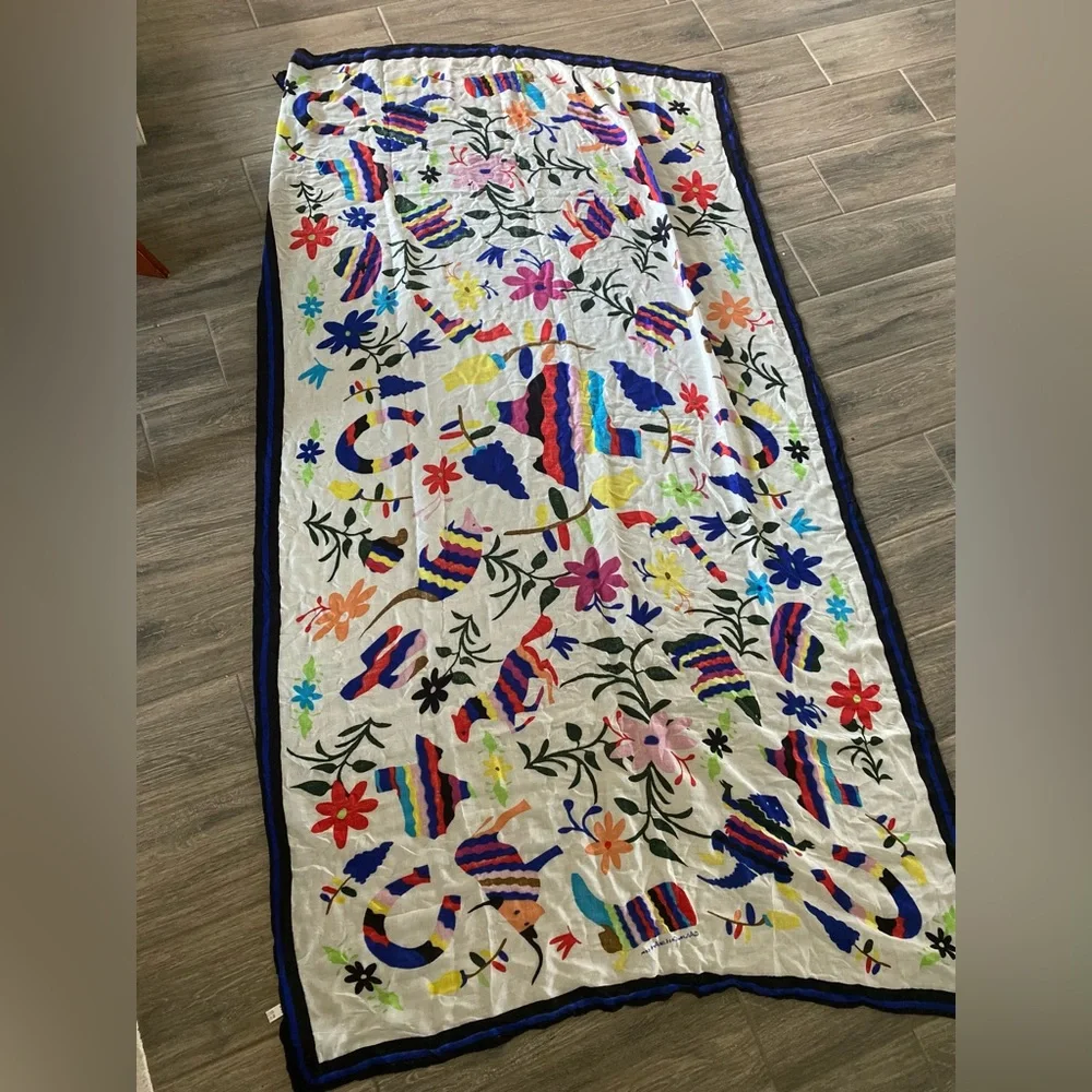 Allison Castillo Art Scarf Texas Forever 70”/40” approximate